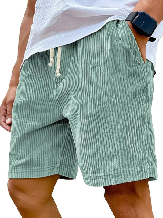 UrbanWale Relaxed Fit Corduroy Shorts