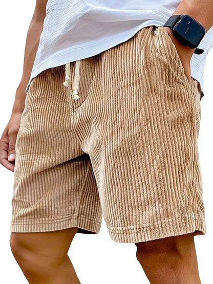 UrbanWale Relaxed Fit Corduroy Shorts